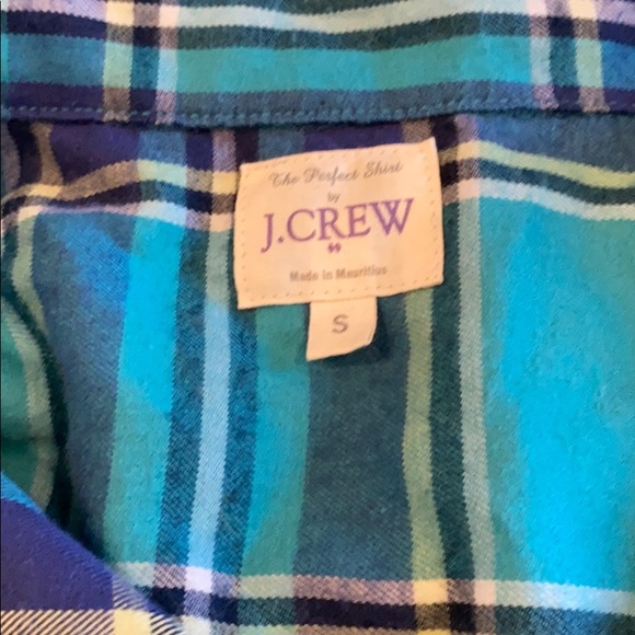 J Crew Plaid Flannel Button Up Size Small - Picture 3 of 3